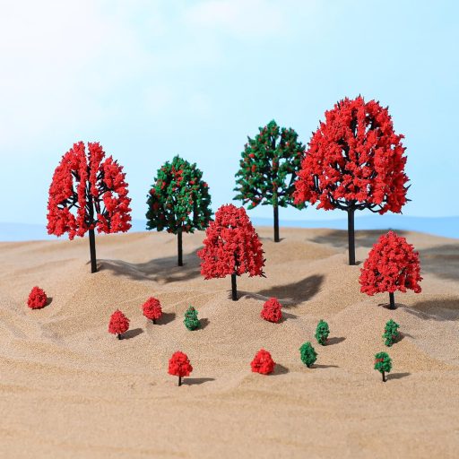 VILLCASE Modelarske Figure Drveća 3-16 cm - Realistična Minijaturna Umjetna Drveća za Makete, Željeznice, Izradu Modela, Mješoviti Šumski Pejzaž
