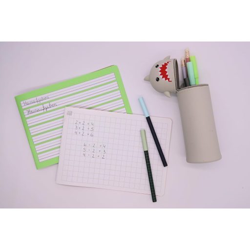 Lulubug silikonska pernica u obliku sivog morskog psa za djecu