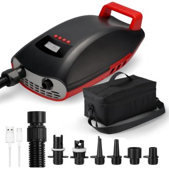   Elektrická pumpa Swonder Seawolf s 9000 mAh batériou, 20 PSI, dvojitý piest, na nafukovanie SUP paddleboardov a kajakov