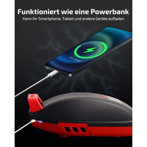 Swonder Seawolf elektromos pumpa 9000 mAh akkuval, 20 PSI, dupla dugattyú, SUP paddleboard és kajak felfújáshoz