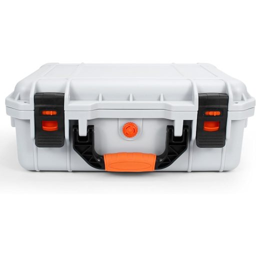 Husă de protecție AMAZEAR pentru ochelarii Apple Vision Pro - Gri, design modern, rezistentă la apă IP67, căptușită cu EVA, cu suport pentru accesorii