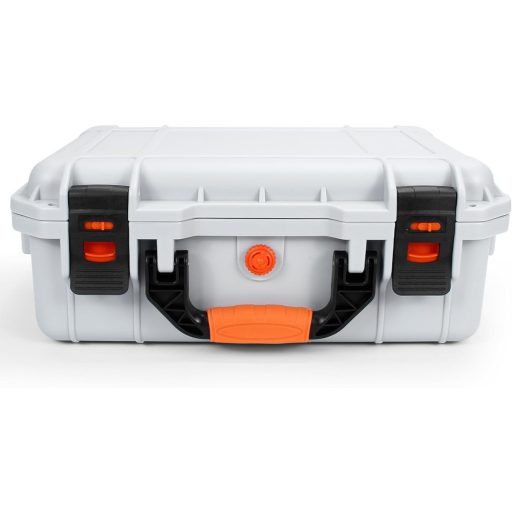 Husă de protecție AMAZEAR pentru ochelarii Apple Vision Pro - Gri, design modern, rezistentă la apă IP67, căptușită cu EVA, cu suport pentru accesorii