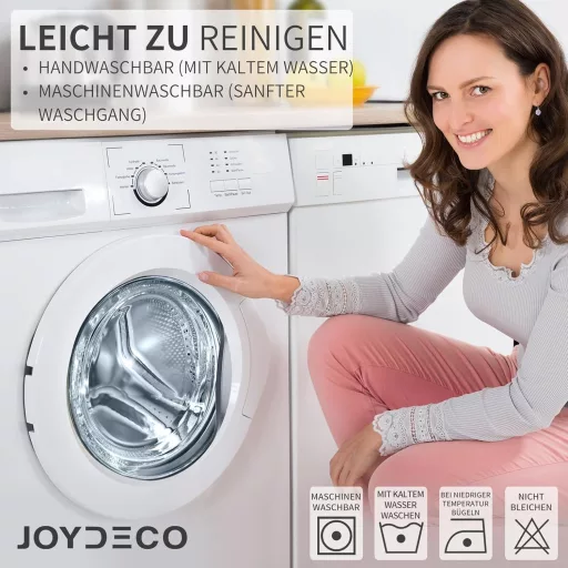Joydeco Sötétítő Függöny 2db 245x140cm Szürke-Fehér Zajcsökkentő