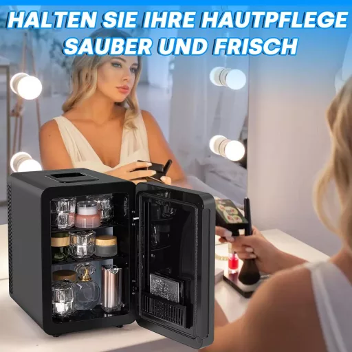 Mini frigider Enventor de 10 litri cu ecran LCD, funcție de încălzire/răcire, pentru mașină și birou