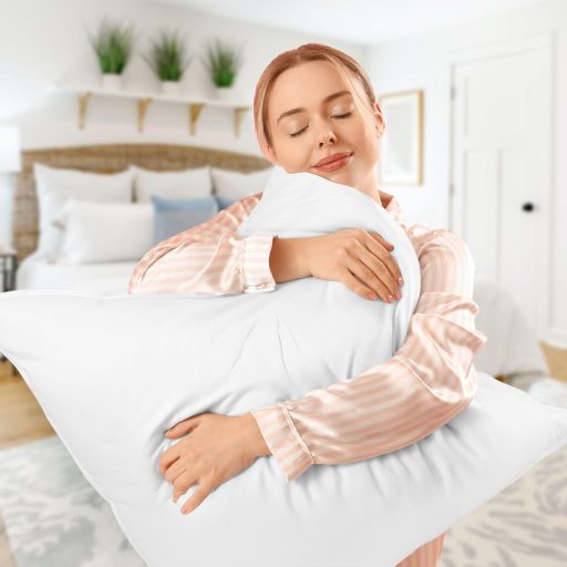 Utopia Bedding 2 darabos párna 80x80 cm, légáteresztő és puha alvópárna fehér