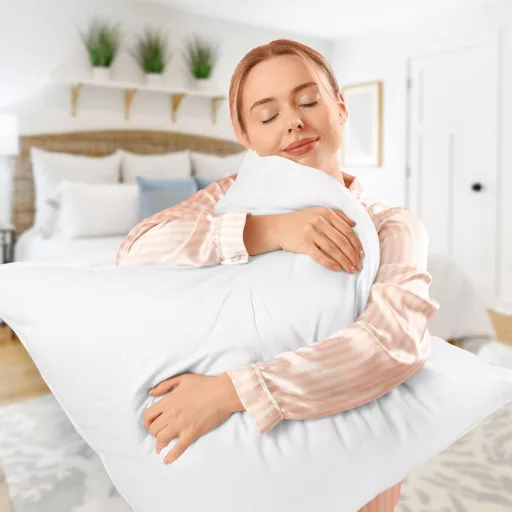 Utopia Bedding 2 darabos párna 80x80 cm, légáteresztő és puha alvópárna fehér