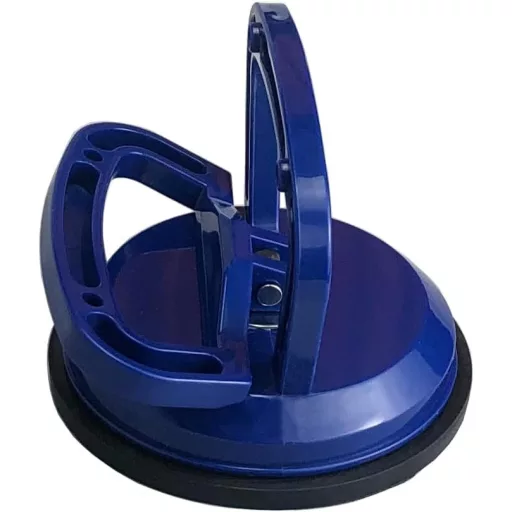 Q-CUP Sklenená prísavka s nosnosťou 30 kg - Modrá prísavka na sklenené tabule, obklady - Profesionálny zdvíhací nástroj s priemerom 118 mm