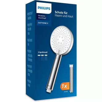   Philips zuhanyfej szűrővel, klórium eltávolítás, 3 spray mód, nyomásfokozó - Chrome
