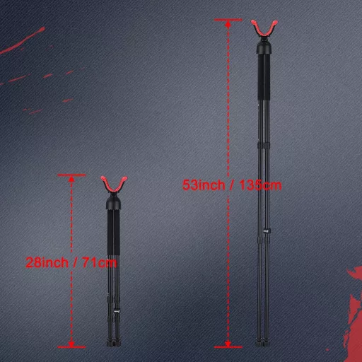 Bipod Zeadio cu mâner din spumă de înaltă densitate și cap rotativ la 360°