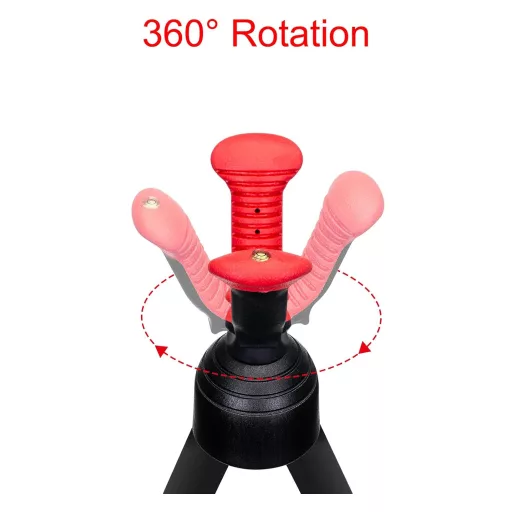 Bipod Zeadio cu mâner din spumă de înaltă densitate și cap rotativ la 360°