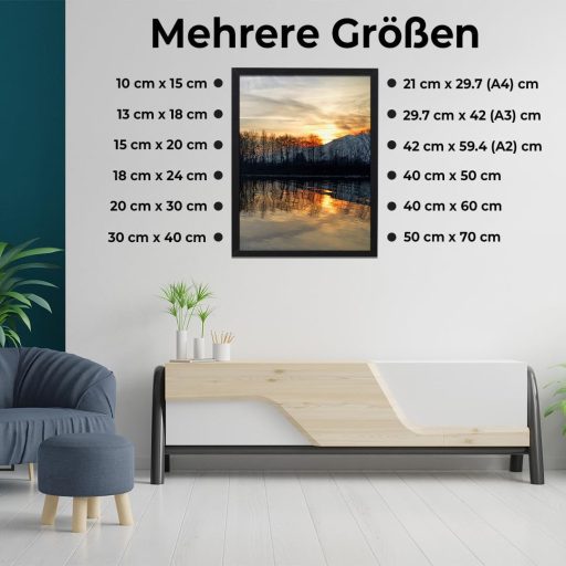 JCNORD fekete képkeret 10x15 cm MDF fa modern fali asztali fotókeret akril üveggel