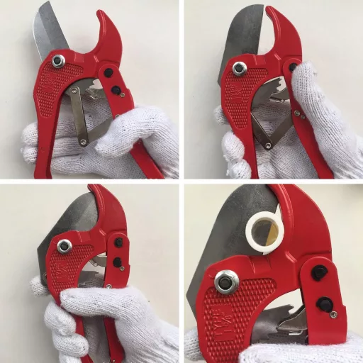 ANBOO Csővágó készlet PVC és többrétegű csőhöz 42mm-ig kalibrátorral