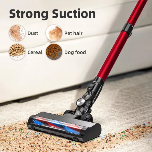 VEGREM 25 Kpa Akkumulátoros Porszívó 160W, 40 Perc Üzemidő, LED Kijelzővel