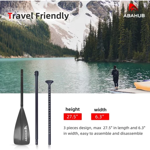 Abahub gyermek SUP evező 140-178 cm állítható alumínium lapát paddleboard-hoz
