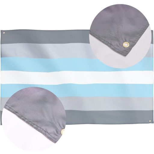 Runesol Demiboy Pride Zastava 150x90cm, LGBT+ Zastava Ponosa Za Unutarnju/Vanjsku Upotrebu