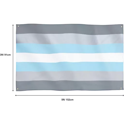 Steag Runesol Demiboy Pride 150x90cm, Steag LGBT+ Pride Interior Exterior
