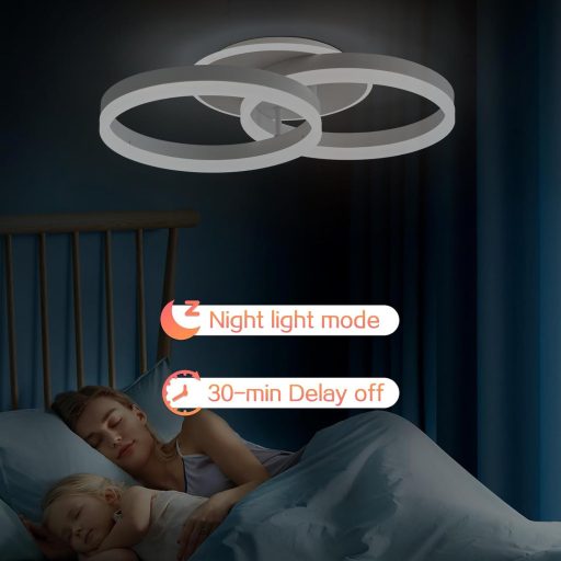 Amdelne LED Mennyezeti Lámpa 50cm Távirányítós Dimmelhető Hálószoba Nappali