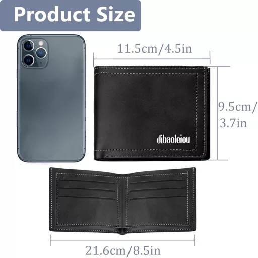 LOCCY Férfi Bőr Pénztárca Kompakt Méret Fekete Barna Színben Modern Dizájn Slim Wallet Kártyatartó