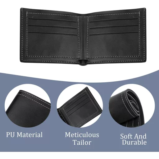 LOCCY Férfi Bőr Pénztárca Kompakt Méret Fekete Barna Színben Modern Dizájn Slim Wallet Kártyatartó