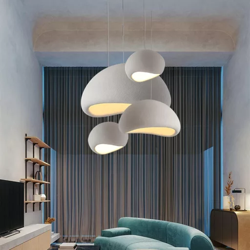 HvKvHvY Modern Csüngőlámpa E27 Madárfészek Design Függőlámpa 60cm