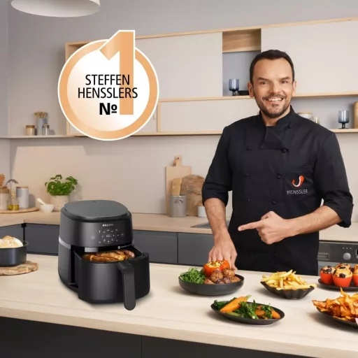 Philips Airfryer 2000 Series 4,2L digitális forró levegős sütő 13 funkcióval