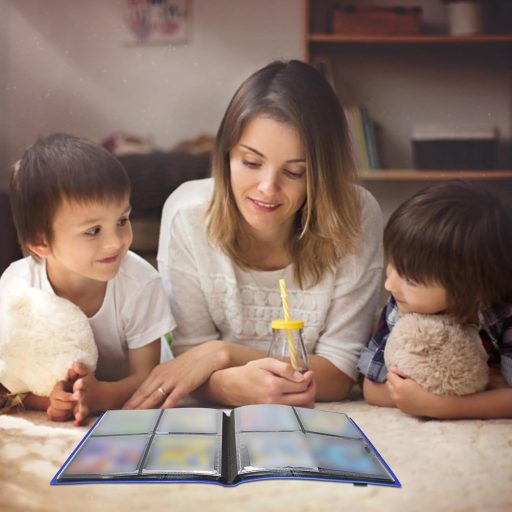 JUSONEY Trading Card Album 160 zseb kék gyűjtőkönyv MTG Magic kártyához