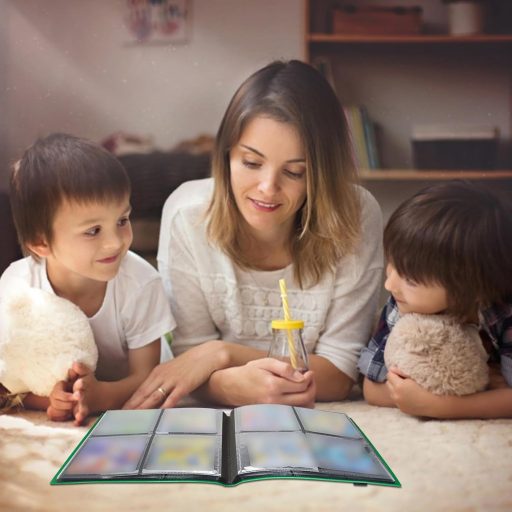 JUSONEY 160 zsebű kártyaalbum zöld borítóval MTG Magic gyűjtéshez