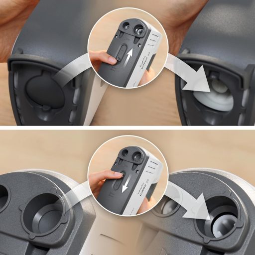 Bosch ErgoMixx MFQ37470 Hand Mixer, with Purée Stick, Mixing Cup, Stainless Steel Stirrer, Dough Hook, Dishwasher Safe, 5 Levels Plus Turbo Button, White/Grey, 750 W