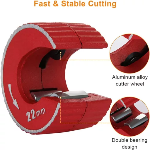 Exogio Mini Csőmetsző 15-22mm Réz Csőhöz Racsnis Vágóeszköz 2db