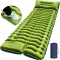 Yuzonc Önfelfújó Kempingmatrac - 10 cm Vastag Hálózsák Alátét Beépített Párnával és Lábpumpával - Ultrakönnyű Túramatrac Kültéri Használatra