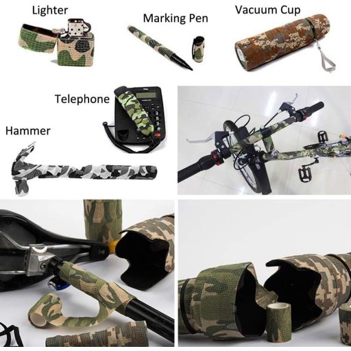 Saiginida 8 kotúčov maskovacia elastická páska 5 cm x 4,5 m samolepiaca