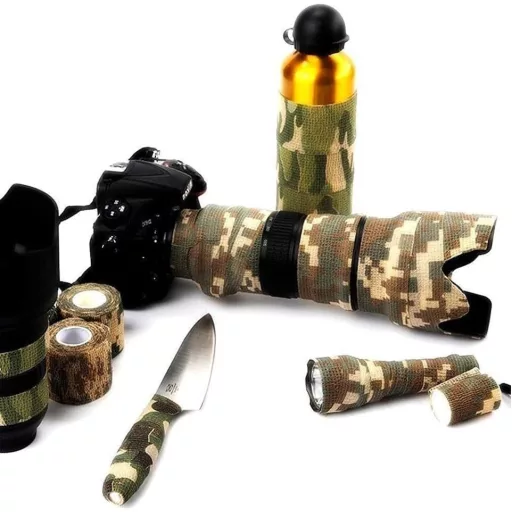 Saiginida 8 kotúčov maskovacia elastická páska 5 cm x 4,5 m samolepiaca