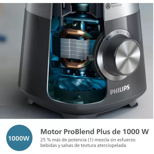 Philips HR3020 5000 Series 1000W Turmixgép ProBlend Plus Technológiával, 2L Kapacitás