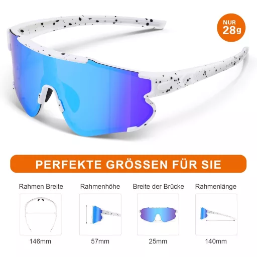 Športové okuliare BootyBay polarizačné na bicykel a lyžovanie, UV400 ochrana, unisex