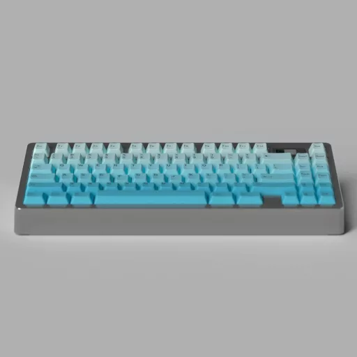 Venit Keys PBT Gradient 125 Billentyű Cherry Profile Mechanikus Billentyűzet Keycap Cyan