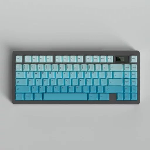 Venit Keys PBT Gradient 125 Billentyű Cherry Profile Mechanikus Billentyűzet Keycap Cyan
