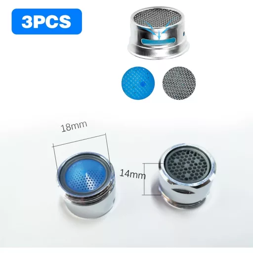 MagiSel M18 Csapszűrő Aerátor 3db Konyha és Fürdőszoba Csaphoz - M18, M18 Blue