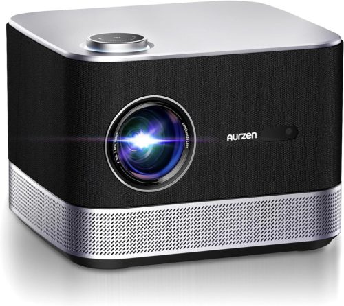 AURZEN Boom 3 Projektor Hivatalos Netflix 3D Dolby Hangzással - 4K Autofókusz, WiFi6, Bluetooth, HDR10, 1080P Full HD Házimozi Vetítő
