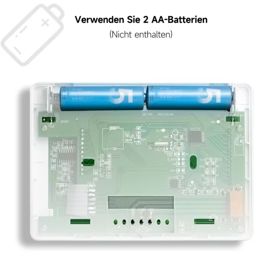 BEOK CONTROLS Programozható Szobatermosztát Gázkazán Vezérléshez, Digitális Fűtés Termosztát Háttérvilágítással, Fehér BOT-W306