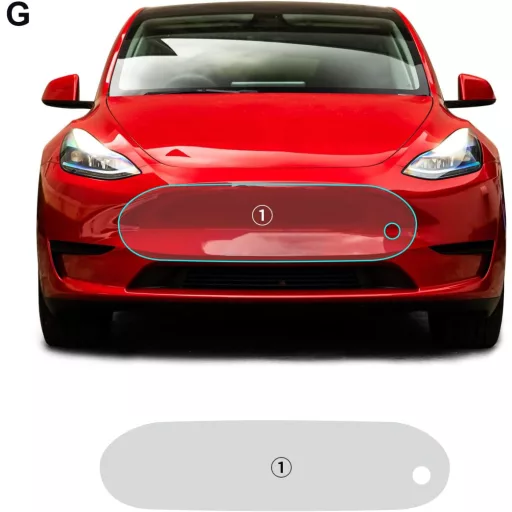 FDAIUN Tesla Model Y PPF védőfólia 2020-2023 középső rész TPU átlátszó