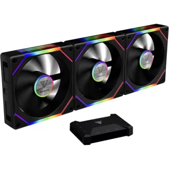   GAMDIAS AEOLUS P2 120mm PWM-ARGB PC ventilátor cserélhető lapátokkal