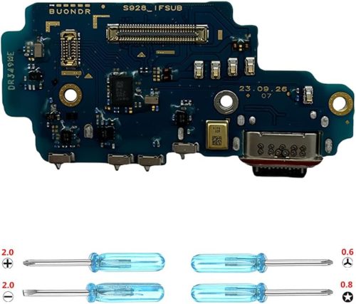 Conector încărcare iYAiYO pentru Samsung S24 Ultra SM-S928B Versiunea Europeană - Piesă Dock cu Unelte de Asamblare - Kit Reparare Port Încărcare