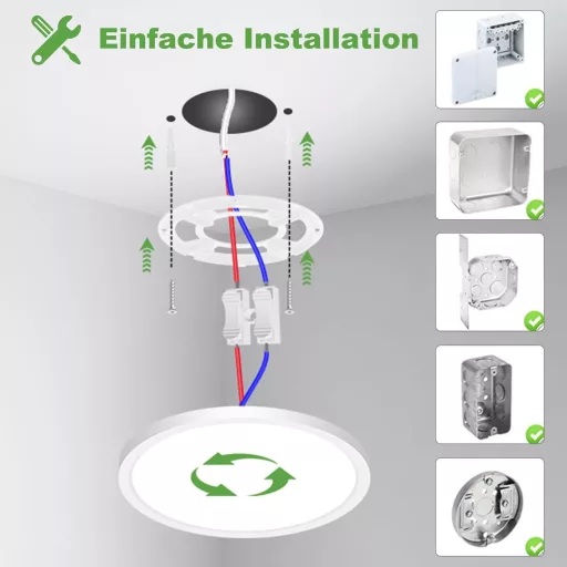 Zemty LED mennyezeti lámpa 15W 1800 lm 18 cm kerek ultraflat