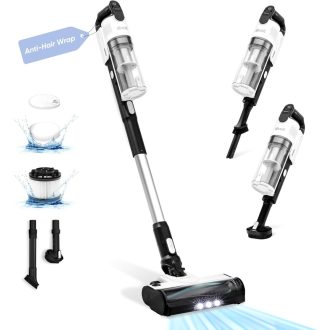  LEVOIT Cordless Akkumulátoros Porszívó 4az1ben Könnyű Tangle-Free 50 Perc Futásidő LED Lámpa Háziállat Szőr