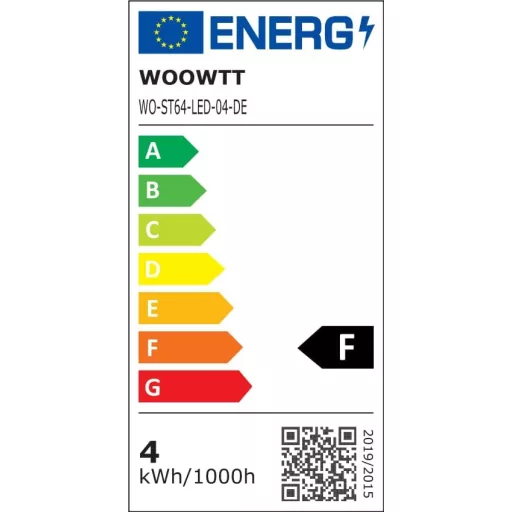 WOOWTT E27 LED Edison izzó 4W dimmelhető meleg fehér 2700K 3db szett