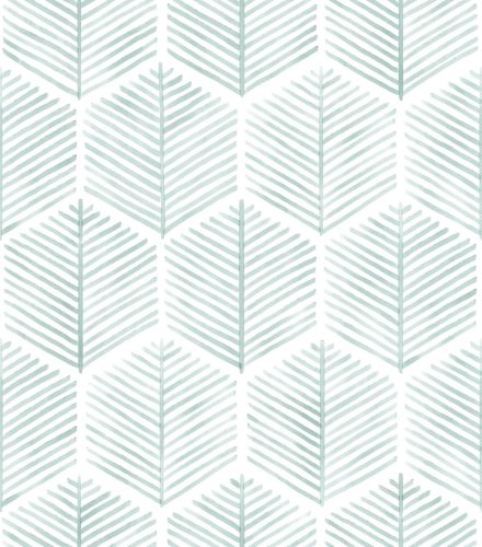 myforHD Öntapadós Tapéta - Modern Zöld Hatszög Mintás PVC Fólia Bútorokhoz - Vízálló Dekorációs Matrica Fiókokhoz, Polcokhoz (44cm x 10m)