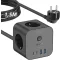 VEFVE 70W USB-C Töltő Kocka - 7 az 1-ben Elosztó Kapcsolóval, 3m Kábel, Gyorstöltés, MacBook, Laptop, iPad Pro, iPhone 15 Kompatibilis