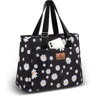   HSHRISH Női Ebédtáska Hőtartó Táska Vízálló 12L Margaréta Minta