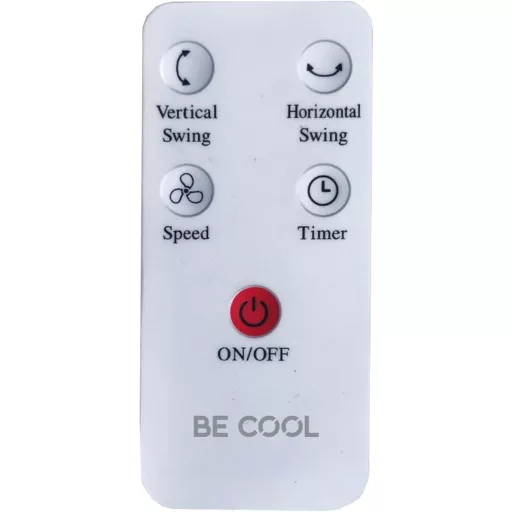 Be Cool podni ventilator 26 cm s 3D oscilacijom, kutijom za aromaterapiju i daljinskim upravljačem.