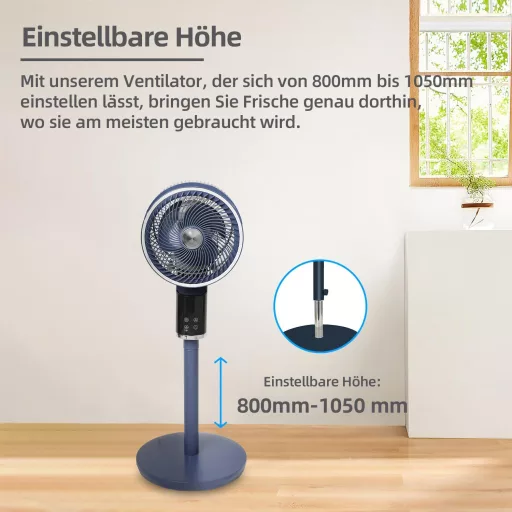 Be Cool 26 cm-es padlóventilátor 3D lengéssel, aromaterápiás dobozzal, távirányítóval